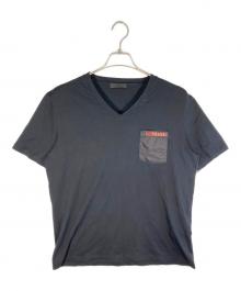 PRADA（プラダ）の古着「半袖Tシャツ」｜ブラック