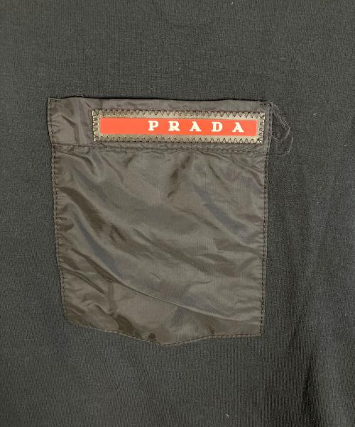 PRADA（プラダ）PRADA (プラダ) 半袖Tシャツ ブラック サイズ:Lの古着・服飾アイテム