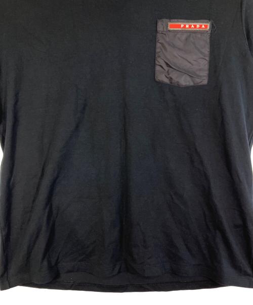 PRADA（プラダ）PRADA (プラダ) 半袖Tシャツ ブラック サイズ:Lの古着・服飾アイテム