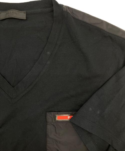 PRADA（プラダ）PRADA (プラダ) 半袖Tシャツ ブラック サイズ:Lの古着・服飾アイテム