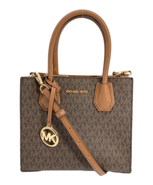 MICHAEL KORS（マイケルコース）MICHAEL KORS (マイケルコース) 2WAYバッグ ブラウンの古着・服飾アイテム
