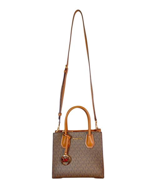 MICHAEL KORS（マイケルコース）MICHAEL KORS (マイケルコース) 2WAYバッグ ブラウンの古着・服飾アイテム