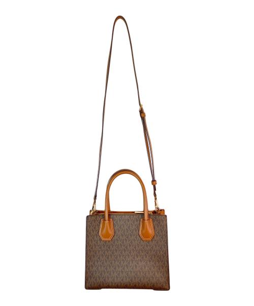 MICHAEL KORS（マイケルコース）MICHAEL KORS (マイケルコース) 2WAYバッグ ブラウンの古着・服飾アイテム