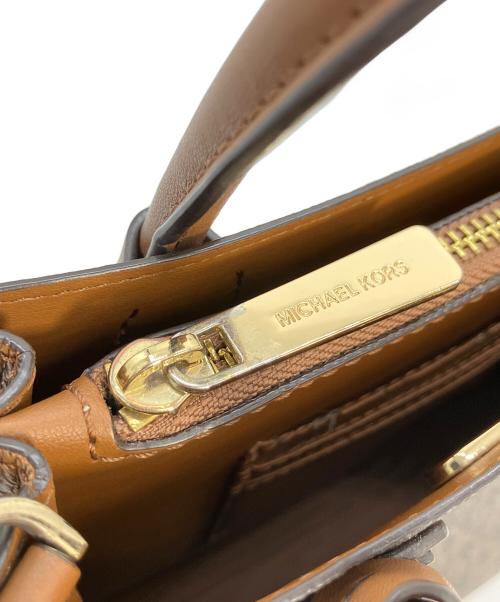 MICHAEL KORS（マイケルコース）MICHAEL KORS (マイケルコース) 2WAYバッグ ブラウンの古着・服飾アイテム