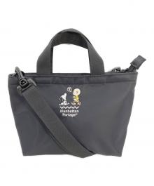Manhattan Portage×PEANUTS（マンハッタンポーテージ×ピーナッツ）の古着「ミニトートバッグ」｜ブラック