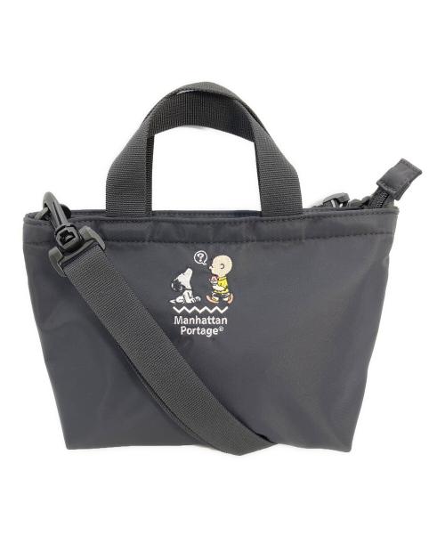 Manhattan Portage（マンハッタンポーテージ）Manhattan Portage (マンハッタンポーテージ) PEANUTS (ピーナッツ) ミニトートバッグ ブラックの古着・服飾アイテム