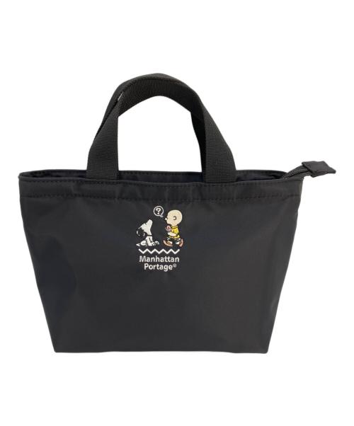 Manhattan Portage（マンハッタンポーテージ）Manhattan Portage (マンハッタンポーテージ) PEANUTS (ピーナッツ) ミニトートバッグ ブラックの古着・服飾アイテム