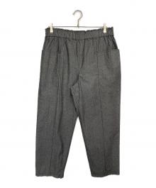 BIG MIKE（ビックマイク）の古着「Front Stitch Chambray Easy Pants/フロント ステッチ シャンブレー イージー パンツ」｜ブラック