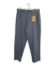 BIG MIKE（ビックマイク）の古着「DENIM EASY PAINTER PANTS」｜ネイビー×ホワイト