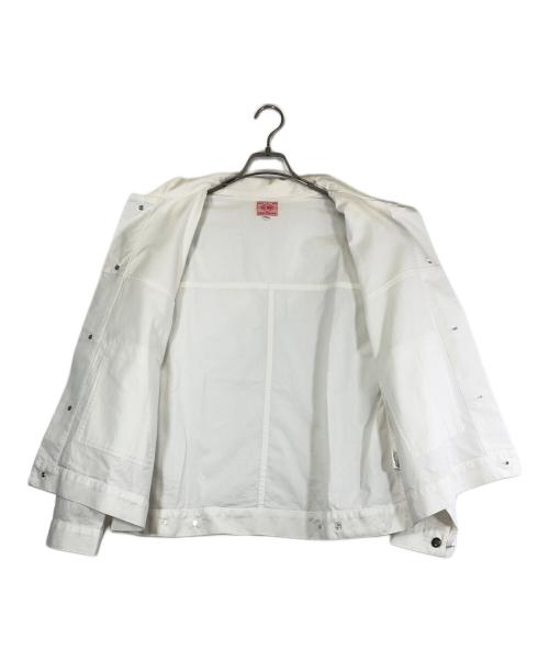 BIG MIKE（ビックマイク）BIG MIKE (ビックマイク) Chambray Short Jacket ホワイト サイズ:SIZE Lの古着・服飾アイテム