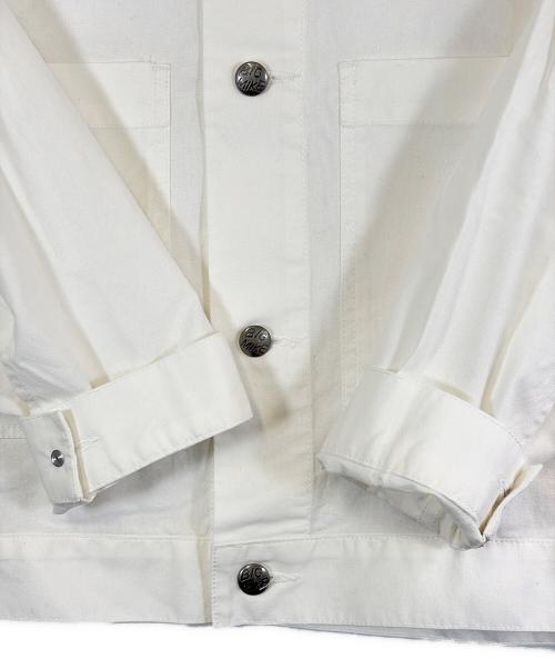 BIG MIKE（ビックマイク）BIG MIKE (ビックマイク) Chambray Short Jacket ホワイト サイズ:SIZE Lの古着・服飾アイテム