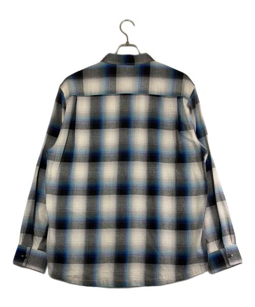 BIG MIKE（ビックマイク）BIG MIKE (ビックマイク) オンブレチェックシャツ ホワイト×ブラック×ブルー×ミント サイズ:SIZE XLの古着・服飾アイテム