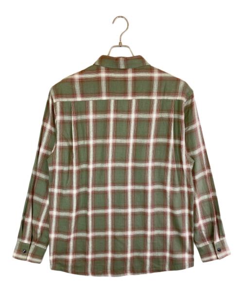 BIG MIKE（ビックマイク）BIG MIKE (ビックマイク) オンブレチェックシャツ ミント×ホワイト サイズ:XLの古着・服飾アイテム