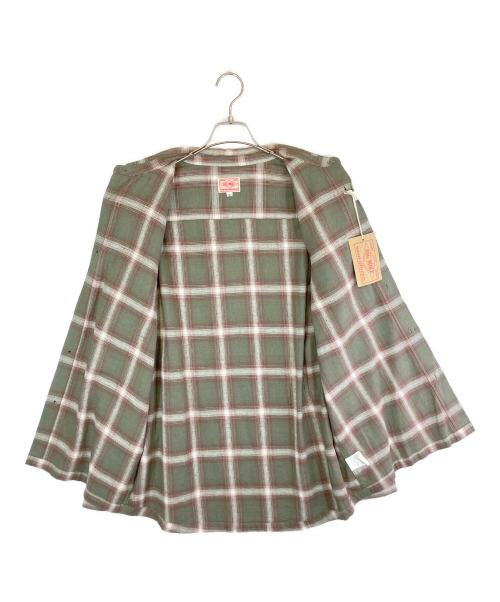 BIG MIKE（ビックマイク）BIG MIKE (ビックマイク) オンブレチェックシャツ ミント×ホワイト サイズ:XLの古着・服飾アイテム