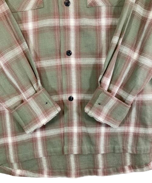 BIG MIKE（ビックマイク）BIG MIKE (ビックマイク) オンブレチェックシャツ ミント×ホワイト サイズ:XLの古着・服飾アイテム