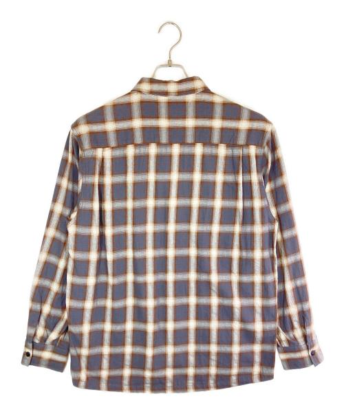 BIG MIKE（ビックマイク）BIG MIKE (ビックマイク) オンブレチェックシャツ グレー×ホワイト サイズ:Lの古着・服飾アイテム
