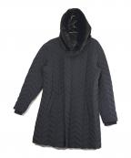 1piu1uguale3ウノピュウノウグァーレトレ）の古着「4WAY WRAP HOODED COAT」｜ブラック