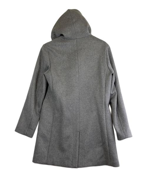 1piu1uguale3（ウノピュウノウグァーレトレ）1piu1uguale3 (ウノピュウノウグァーレトレ) WRAP HOODED COAT グレー サイズ:V（5）Lの古着・服飾アイテム