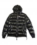 1piu1uguale3 SPORTウノ ピゥ ウノ ウグァーレ トレ）の古着「113 HOODED DOWN JK RIBBON TAPE」｜ブラック