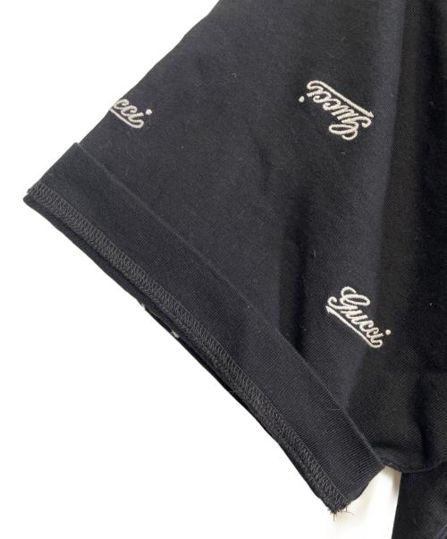 GUCCI（グッチ）GUCCI (グッチ) スクリプトロゴTシャツ ブラック サイズ:SIZE Lの古着・服飾アイテム