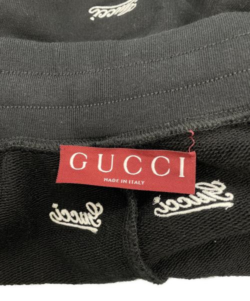 GUCCI（グッチ）GUCCI (グッチ) スウェットハーフパンツ ブラック サイズ:SIZE Lの古着・服飾アイテム