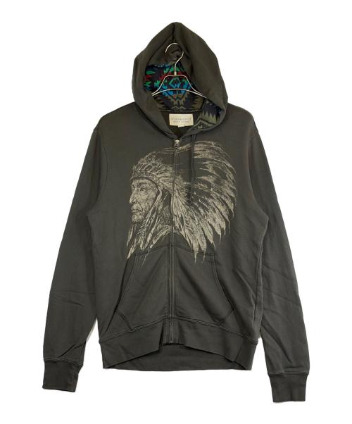 Denim & Supply Ralph Lauren（デニム＆サプライ ラルフローレン）DENIM & SUPPLY RALPH LAUREN (デニム＆サプライ ラルフローレン) ジップパーカー グレー サイズ:SIZE Lの古着・服飾アイテム