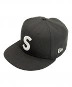 New Era×SUPREMEニューエラ×シュプリーム）の古着「キャップ」｜ブラック