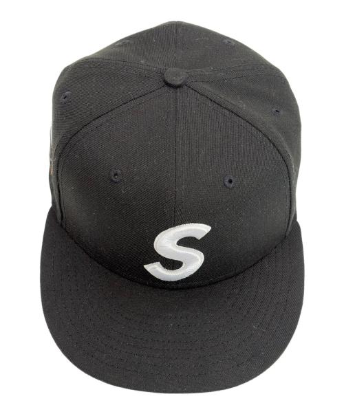New Era（ニューエラ）New Era (ニューエラ) Supreme (シュプリーム) キャップ ブラック サイズ:7 1/2（59.6cm）の古着・服飾アイテム