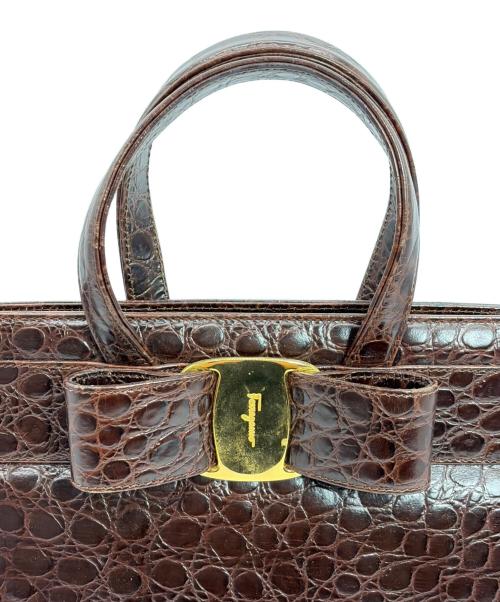 Salvatore Ferragamo（サルヴァトーレ フェラガモ）Salvatore Ferragamo (サルヴァトーレ フェラガモ) 2WAYバッグ ブラウンの古着・服飾アイテム