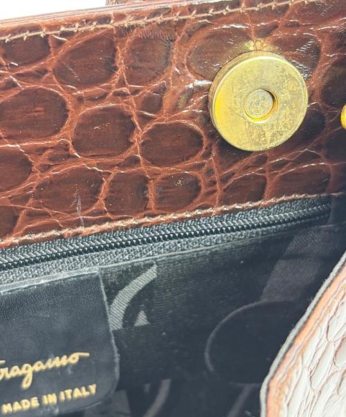 Salvatore Ferragamo（サルヴァトーレ フェラガモ）Salvatore Ferragamo (サルヴァトーレ フェラガモ) 2WAYバッグ ブラウンの古着・服飾アイテム