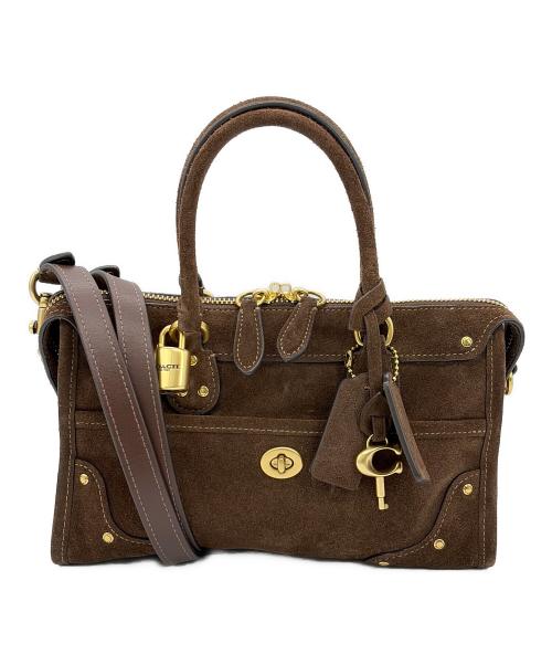 COACH（コーチ）COACH (コーチ) ライダー サッチェル バッグ 24 ブラウンの古着・服飾アイテム