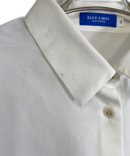 BURBERRY BLUE LABEL（バーバリー ブルー レーベル）BURBERRY BLUE LABEL (バーバリー ブルー レーベル) キャンディスリーブブラウス ホワイト サイズ:SIZE 36（S）の古着・服飾アイテム