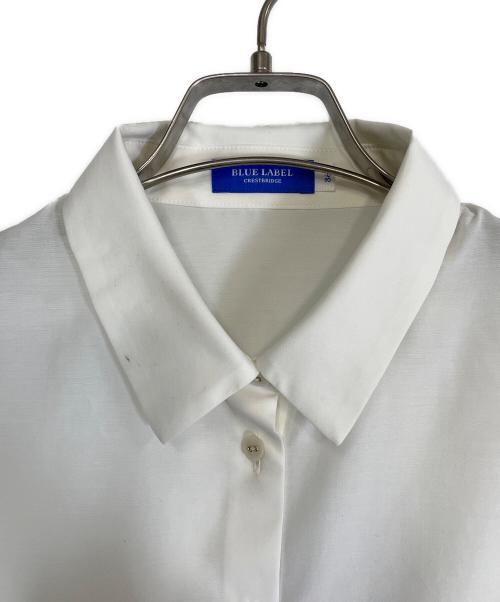 BURBERRY BLUE LABEL（バーバリー ブルー レーベル）BURBERRY BLUE LABEL (バーバリー ブルー レーベル) キャンディスリーブブラウス ホワイト サイズ:SIZE 36（S）の古着・服飾アイテム