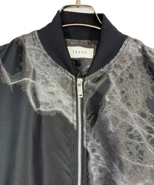 TAAKK（ターク）TAAKK (ターク) WEAR THE EARTH MA-1 JACKET ブラック サイズ:SIZE 2（M)の古着・服飾アイテム