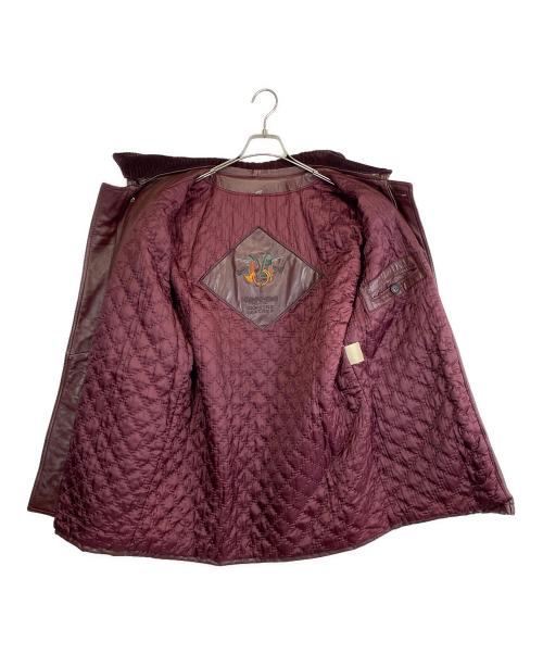 Suprema（シュプレマ）Suprema (シュプレマ) レザーコート ボルドー サイズ:SIZE 50（L）の古着・服飾アイテム