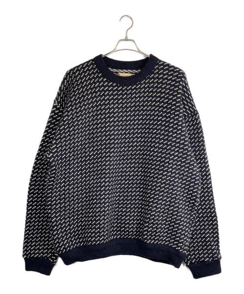 L.L.Bean（エルエルビーン）L.L.Bean (エルエルビーン) バーズアイニット ネイビー サイズ:SIZE XLの古着・服飾アイテム