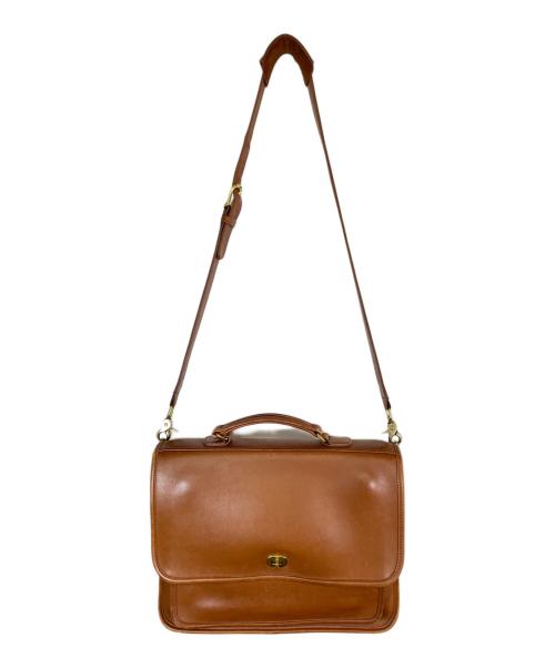 COACH（コーチ）COACH (コーチ) ターンロックブリーフケース キャメルの古着・服飾アイテム