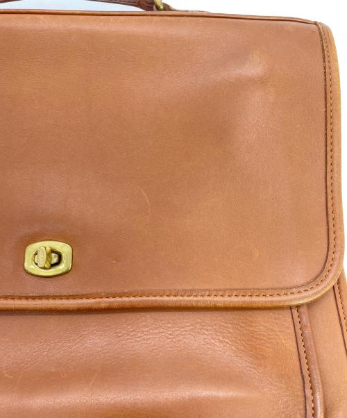 COACH（コーチ）COACH (コーチ) ターンロックブリーフケース キャメルの古着・服飾アイテム
