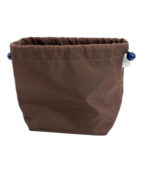 LOVERARY by FEILER（ラブラリー バイ フェイラー）LOVERARY BY FEILER (ラブラリー バイ フェイラー) 巾着付きミニトートバッグ ネイビーの古着・服飾アイテム