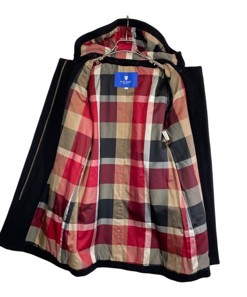 BLUE LABEL CRESTBRIDGE（ブルーレーベルクレストブリッジ）BLUE LABEL CRESTBRIDGE (ブルーレーベルクレストブリッジ) フーデッドコート ブラック サイズ:SIZE 38（M）の古着・服飾アイテム