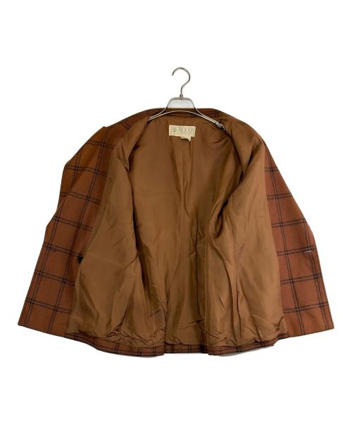 GUCCI（グッチ）GUCCI (グッチ) テーラードジャケット ブラウン サイズ:SIZE 不明の古着・服飾アイテム