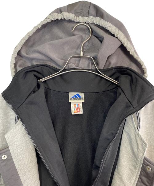 adidas（アディダス）adidas (アディダス) フェイクレイヤードトラックジャケット ブラック×グレー サイズ:SIZE Mの古着・服飾アイテム