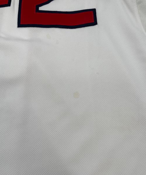 Majestic（マジェスティック）Majestic (マジェスティック) ゲームシャツ ホワイト×レッド サイズ:SIZE 44の古着・服飾アイテム