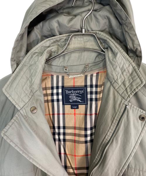 Burberry's（バーバリーズ）Burberry's (バーバリーズ) ダウンライナー付きフーデッドコート グレー サイズ:SIZE Lの古着・服飾アイテム