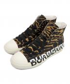BURBERRYバーバリー）の古着「ハイカットスニーカー」｜ブラウン