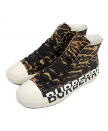 BURBERRY（バーバリー）の古着「ハイカットスニーカー」｜ブラウン
