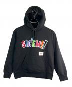 SUPREME×WTAPSシュプリーム×ダブルタップス）の古着「プルオーバーパーカー」｜ブラック