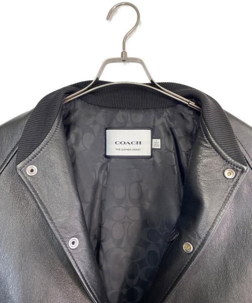 COACH（コーチ）COACH (コーチ) ラムレザージャケット ブラック サイズ:SIZE Sの古着・服飾アイテム