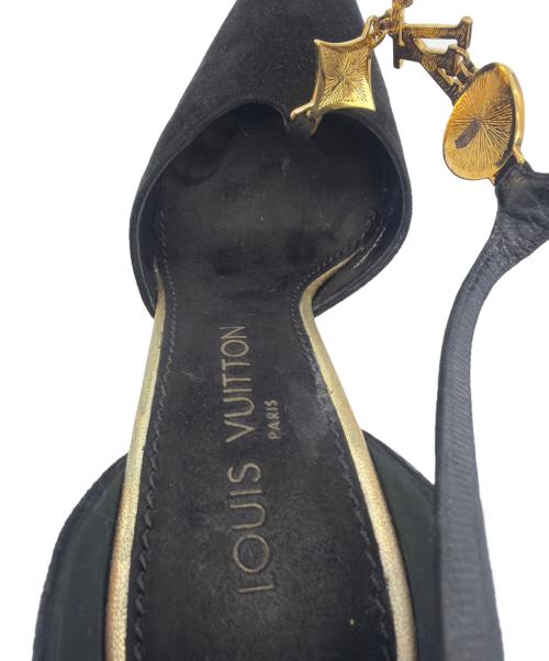 LOUIS VUITTON（ルイ ヴィトン）LOUIS VUITTON (ルイ ヴィトン) ヒールパンプス ブラック サイズ:SIZE 24.5cmの古着・服飾アイテム