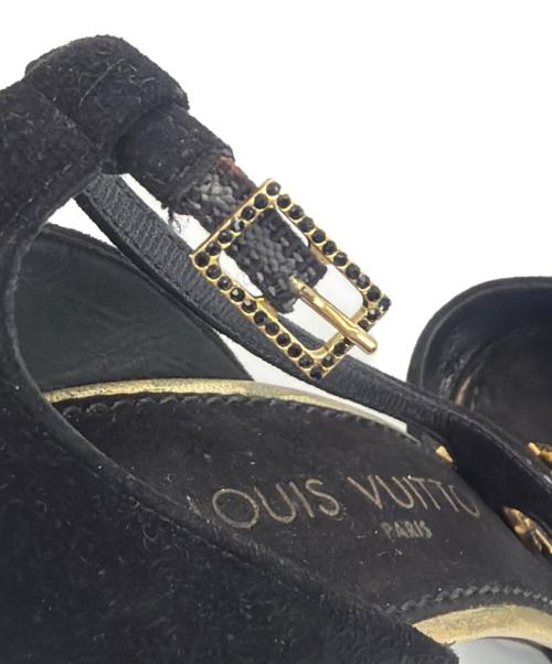LOUIS VUITTON（ルイ ヴィトン）LOUIS VUITTON (ルイ ヴィトン) ヒールパンプス ブラック サイズ:SIZE 24.5cmの古着・服飾アイテム